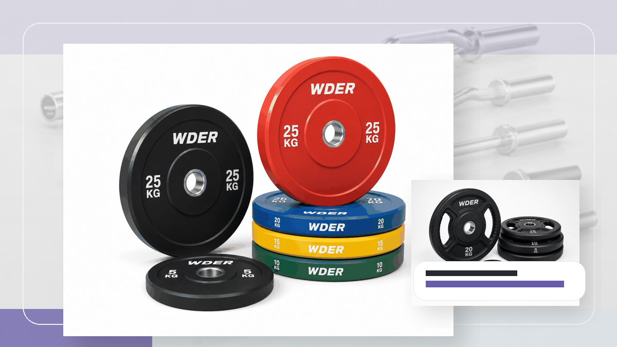 sample archive version control gym weights packing and RFQ visual for 한국 및 동아시아 B2B 시장