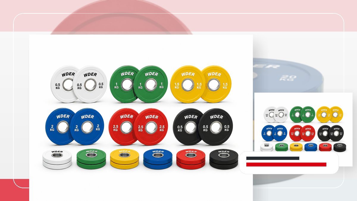 spare hardware reconciliatie gymgewichten packing and RFQ visual for Nederland en Benelux