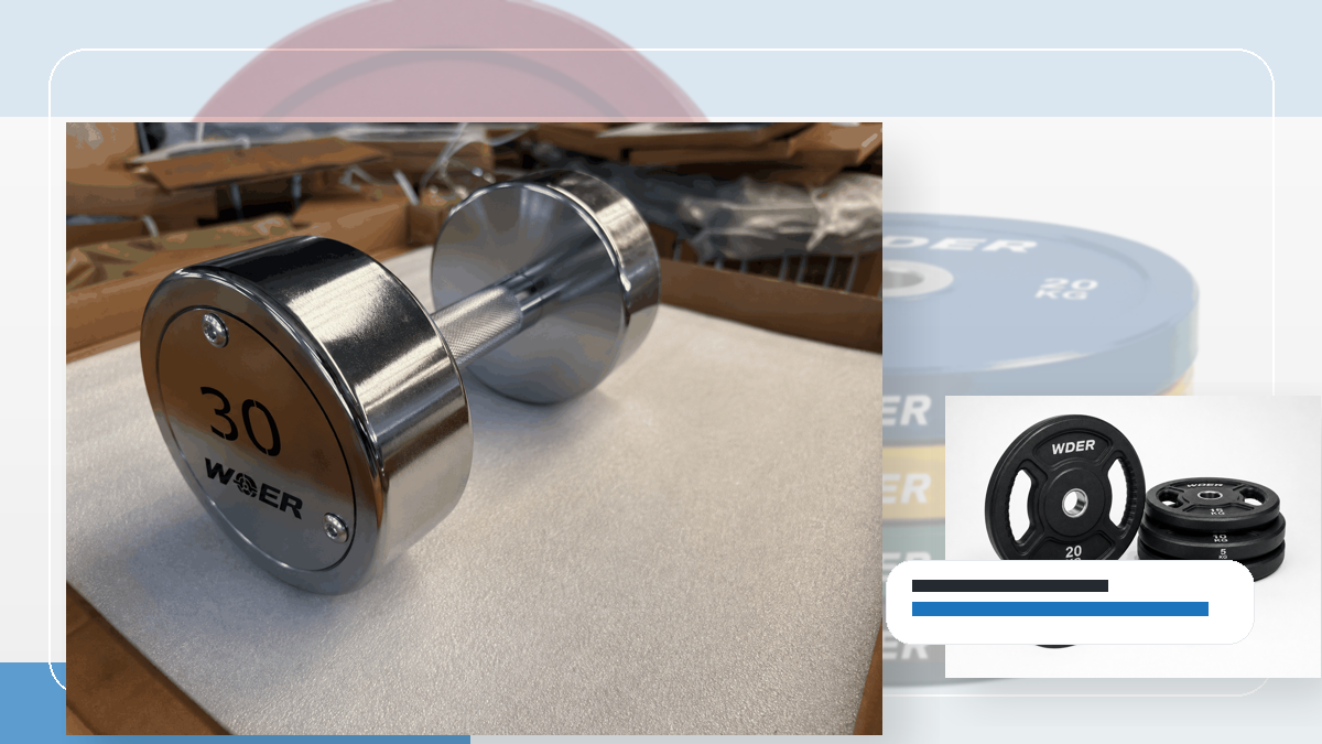 разгрузка оборудование gym weights QC and warehouse receiving visual for Россия и рынки СНГ